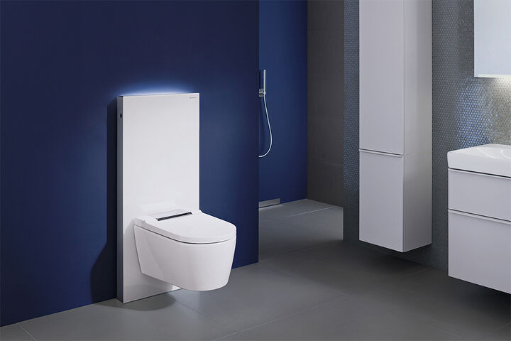 Geberit AquaClean Sela Monolith splash bad kat