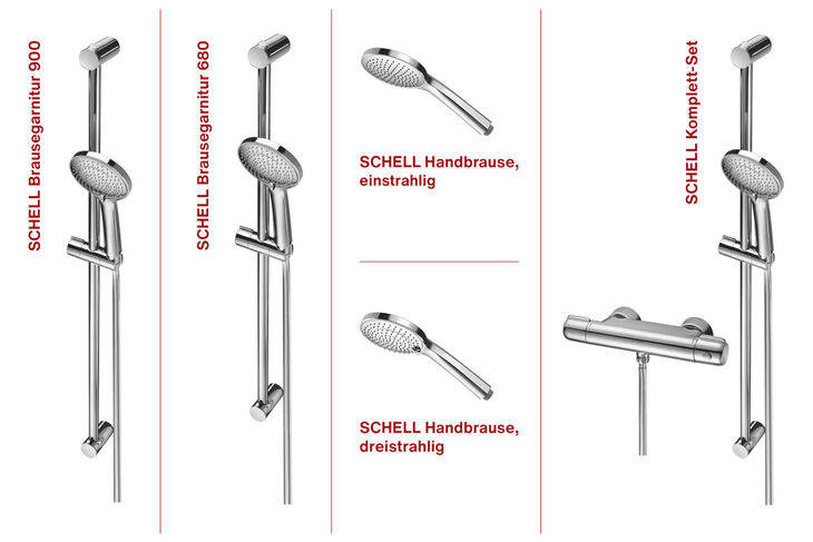 SPLASH Bad SCHELL Modus Duschgarnituren